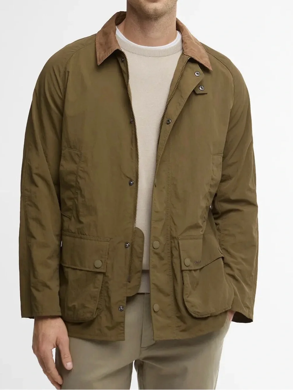 NWT Barbour Ashby Showerproof Jacket XL Sage Men's Lightweight Summer Rain Coat